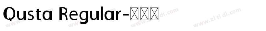 Qusta Regular字体转换